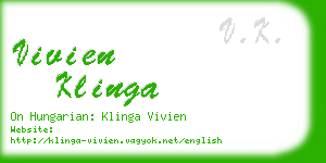 vivien klinga business card